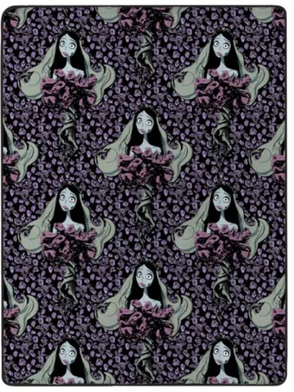 🎃 Halloween Corpse Bride 60X50 Tie-Dye Double Sided Fleece Blanket - Picture 2 of 3